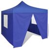 Tienda De Fiesta Plegable 3x3 M Con 4 Paredes Azul Vidaxl