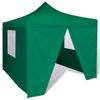 Tienda De Fiesta Plegable 3x3 M Con 4 Paredes Verde Vidaxl