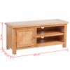 Mueble Para El Televisor Madera Maciza Roble 103x36x46 Cm Vidaxl