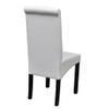 Sillas De Comedor 4 Unidades Cuero Sintético Blanco Vidaxl