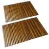 Set 2 Alfombras De Acacia Para El Baño, 80 X 50 Cm Vidaxl