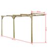 Pérgola Cobertizo De Madera 2x4x2,2 M Vidaxl