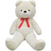 Oso De Peluche Grande Xxl Blanco 135 Cm Vidaxl