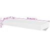 Estantes Flotantes De Pared 2 Uds Mdf Blanco Para Libros/dvd Vidaxl