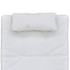 Diván Con Almohada De Cuero Sintético Blanco Vidaxl