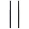 2x Patas De Mesa Telescópicas Negro 710 Mm-1100 Mm Vidaxl