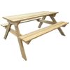 Mesa De Picnic De Madera De Pino 150x135x71,5 Cm Vidaxl