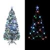 Árbol De Navidad Artificial Con Soporte/led Fibra Óptica 150 Cm Vidaxl