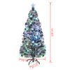 Árbol De Navidad Artificial Con Soporte/led Fibra Óptica 150 Cm Vidaxl