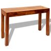 Mesa Consola Con 3 Cajones Madera Maciza Sheesham 80 Cm Vidaxl