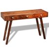 Mesa Consola Con 3 Cajones Madera Maciza Sheesham 76 Cm Vidaxl