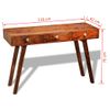 Mesa Consola Con 3 Cajones Madera Maciza Sheesham 76 Cm Vidaxl