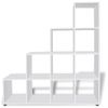 Estantería Librería En Forma De Escalera 142 Cm Blanca Vidaxl