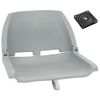 Set De Asientos Plegables Para Barco 2 Uds Gris Vidaxl