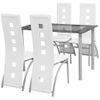 Conjunto De Comedor De Cinco Piezas Blanco Vidaxl