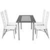 Conjunto De Comedor De Cinco Piezas Blanco Vidaxl