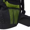 Mochila De Senderismo Xxl Negro Y Verde 75 L Vidaxl