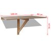 Mesa Plegable De Pared Color Roble 100x60 Cm Vidaxl