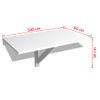 Mesa Plegable De Pared Blanca 100x60 Cm Vidaxl