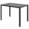 Conjunto De Mesa De Comedor 7 Piezas Blanco Y Negro Vidaxl