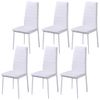 Conjunto De Mesa De Comedor 7 Piezas Blanco Y Negro Vidaxl