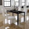 Conjunto De Mesa De Comedor 5 Piezas Blanco Y Negro Vidaxl