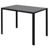 Conjunto De Mesa De Comedor 5 Piezas Blanco Y Negro Vidaxl