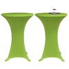 Funda Elástica Para Mesa 2 Unidades 60 Cm Verde Vidaxl