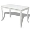 Mesa De Comedor 116x66x76 Cm Blanco Brillante Vidaxl