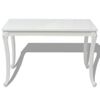 Mesa De Comedor 116x66x76 Cm Blanco Brillante Vidaxl