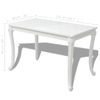 Mesa De Comedor 116x66x76 Cm Blanco Brillante Vidaxl