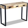 Mesa Consola Con 3 Cajones Madera De Mango 110x35x78 Cm Vidaxl