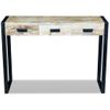 Mesa Consola Con 3 Cajones Madera De Mango 110x35x78 Cm Vidaxl