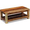 Mesa De Centro De Madera Maciza Reciclada 90x45x35 Cm Vidaxl