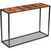 Mesa Consola De Madera Maciza Reciclada 110x35x76 Cm Vidaxl