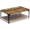 Mesa De Centro Madera De Mango 100x60x38 Cm Vidaxl