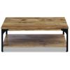 Mesa De Centro Madera De Mango 100x60x38 Cm Vidaxl