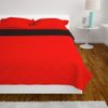 Cubrecama Acolchado Doble Cara 170x210 Cm Rojo Y Negro Vidaxl