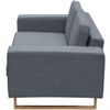 Conjunto De Sofás De 2 Y 3 Plazas Gris Claro 156 X 82 X 76 Cm Vidaxl