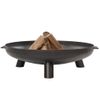 Chimenea De Cuenco Salo Acero 80 Cm Negra 81020 Redfire