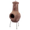 Chimenea Salamanca Rojo Oscuro 36x36x85 Cm Arcilla Redfire