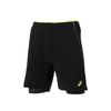 Pantalon Corto Asics Padel Players Negro Amarillo  Talla S