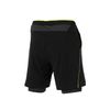 Pantalon Corto Asics Padel Players Negro Amarillo  Talla S