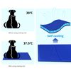 Alfombrilla Refrescante Para Perros Grandes 40x50cm Azul-nobelza