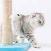 Rascador Para Gatos De Sisal Pequeño Azul 25x25x35cm-nobleza