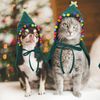 Disfraz De Navidad Para Gato Perros Pequeño Adorable-nobelza