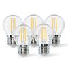 Bombilla Led E27 Luz Calida 2700k, 4w, G45, Pack De 5 Uds, Aigostar