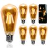 St64 Bombilla Edison Estilo Vintage. E27, 6w, Pack 5 Uds, Aigostar