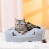 Cama Para Gato Perro Lavable  38x38x33cm Gris-nobleza