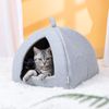 Cama Para Gato Perro Lavable  38x38x33cm Gris-nobleza